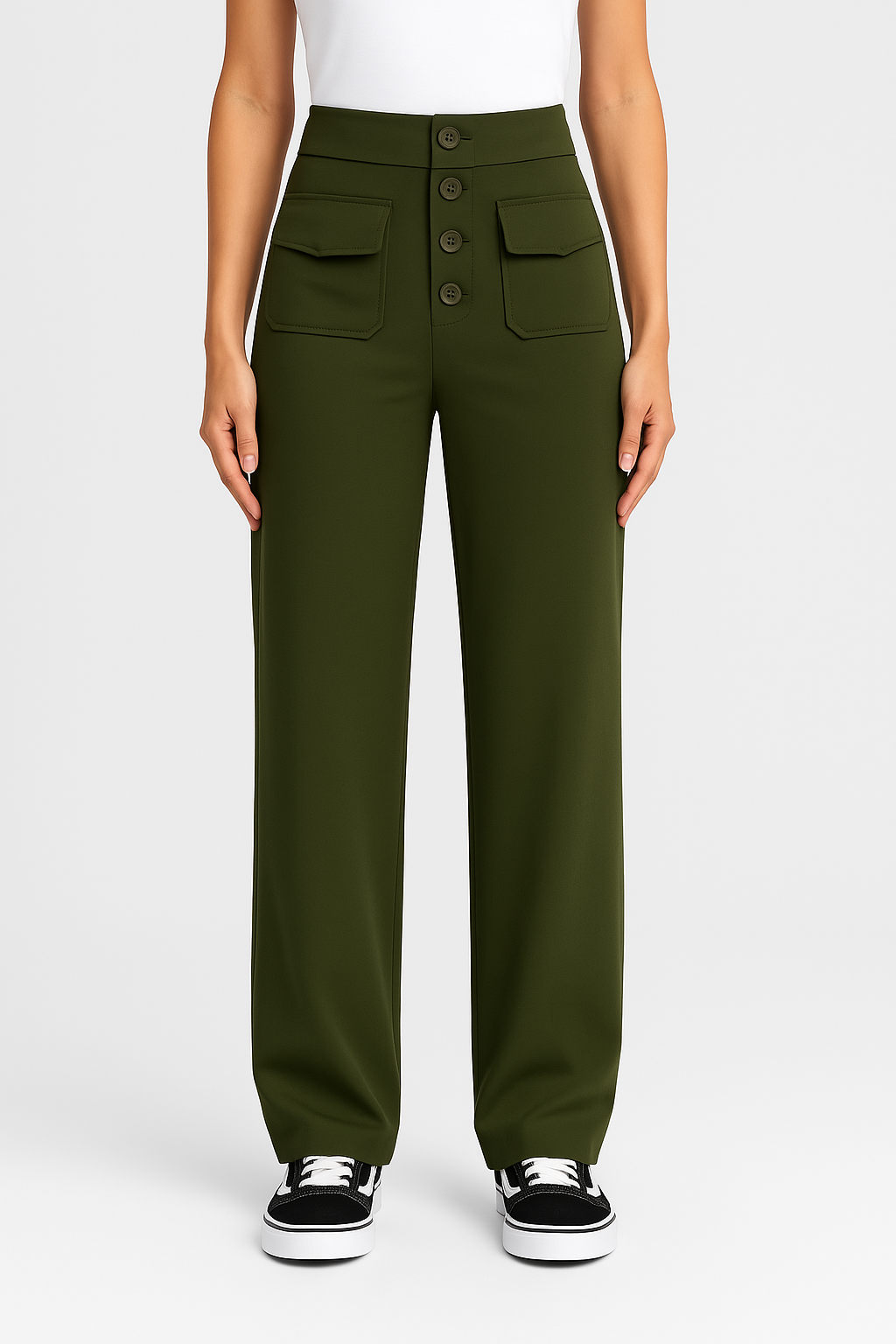 STRETCHBROEK MET HOGE TAILLE - JOLIJN