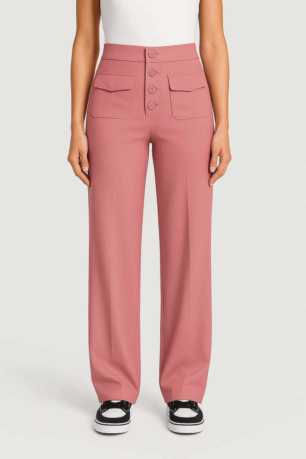 STRETCHBROEK MET HOGE TAILLE - JOLIJN