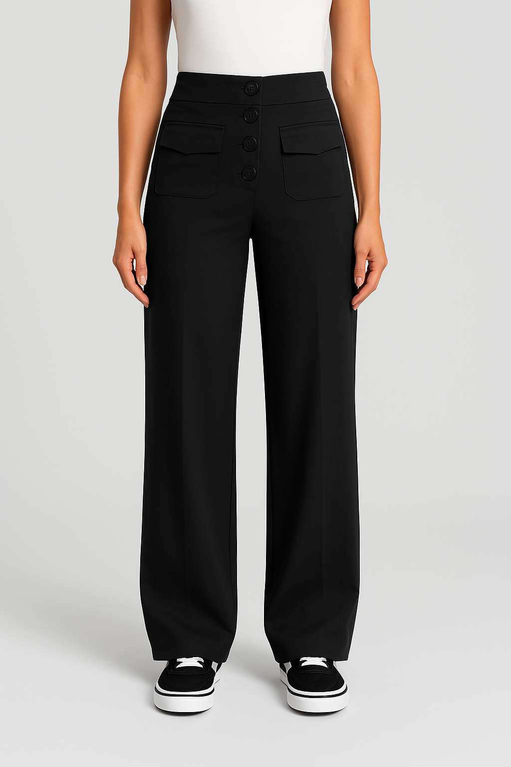 STRETCHBROEK MET HOGE TAILLE - JOLIJN