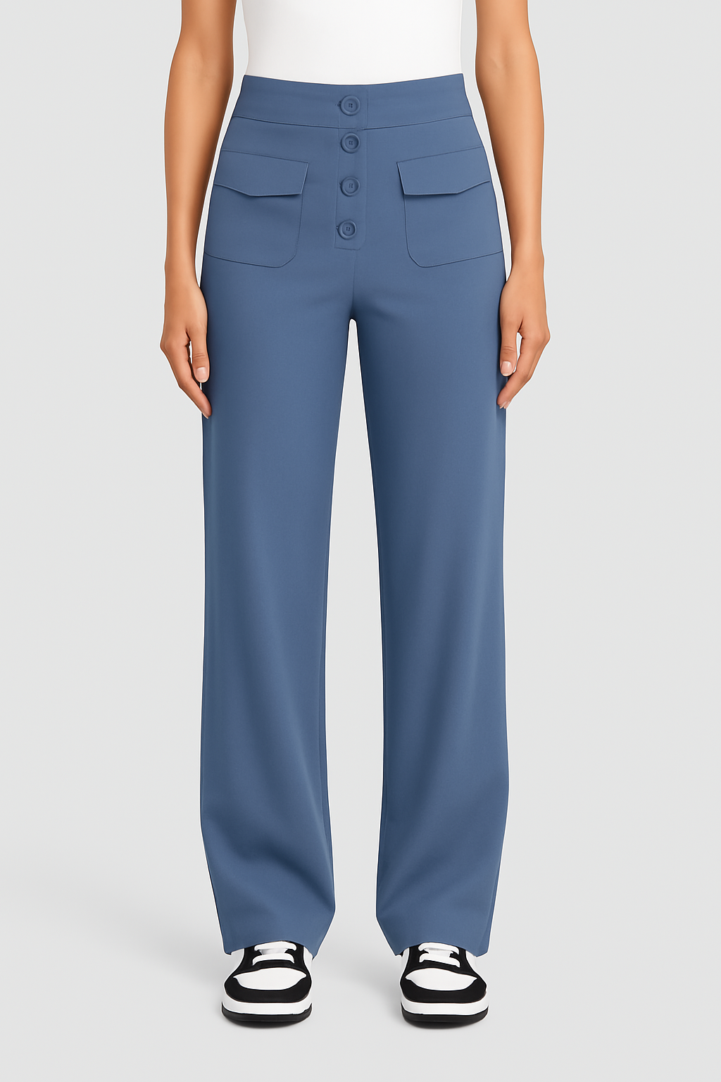 STRETCHBROEK MET HOGE TAILLE - JOLIJN